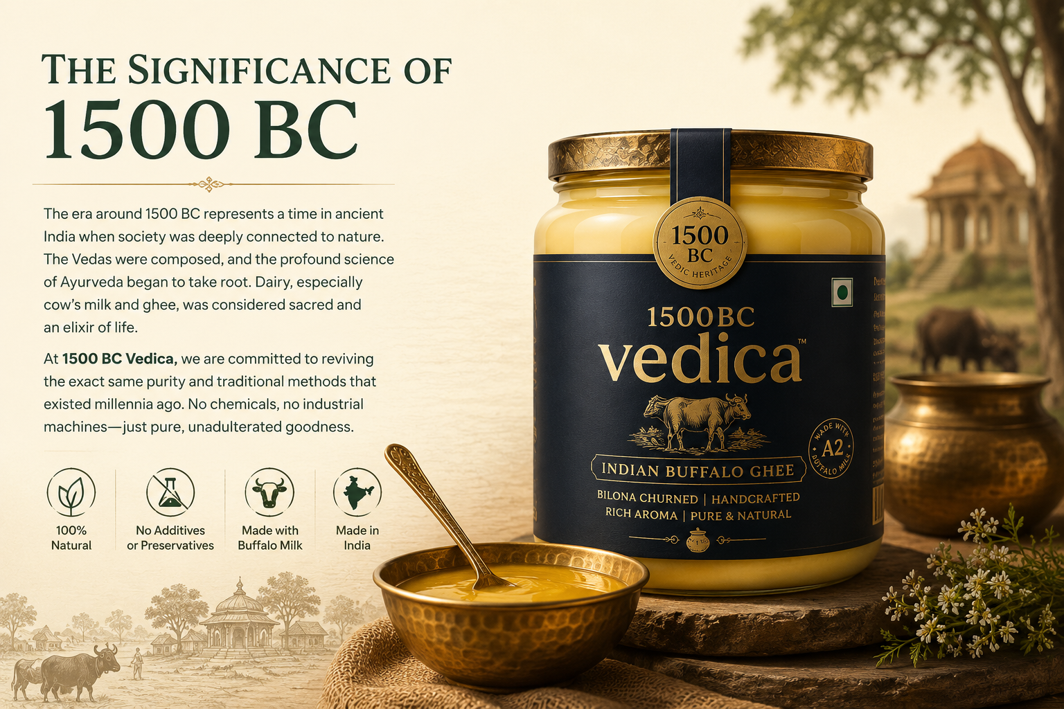 1500 BC Vedica Cow Ghee